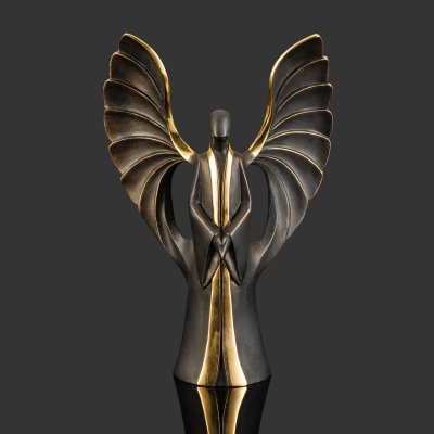 купить Скульптура "Ангел-хранитель Триумфатор", бронза, патина, Российская Федерация, 2025 г.