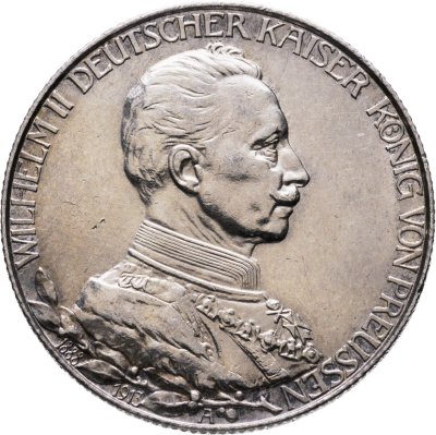 купить Германская империя, Пруссия 2 марки (mark) 1913 "25 лет правлению Вильгельма II"