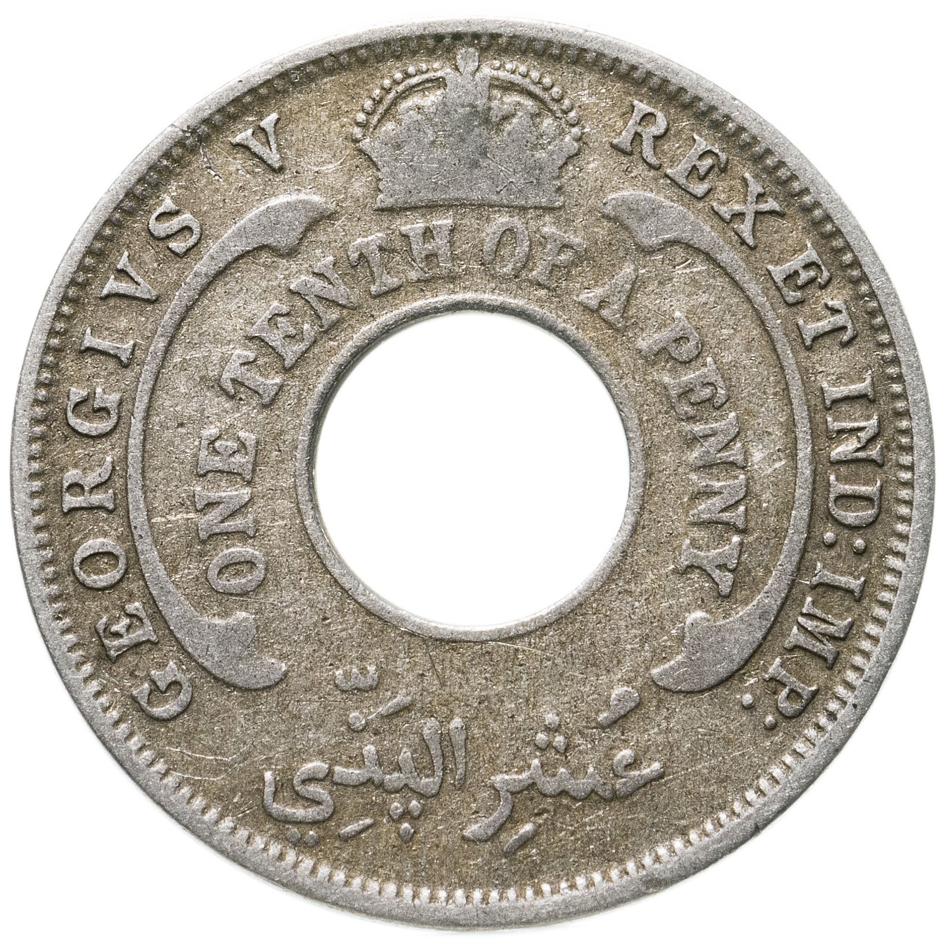 Британская Западная Африка 1/10 пенни (penny) 1927 