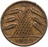 Купить Германия 10 рейхспфеннигов (reichspfennig) 1925 знак монетного двора "A" — Берлин