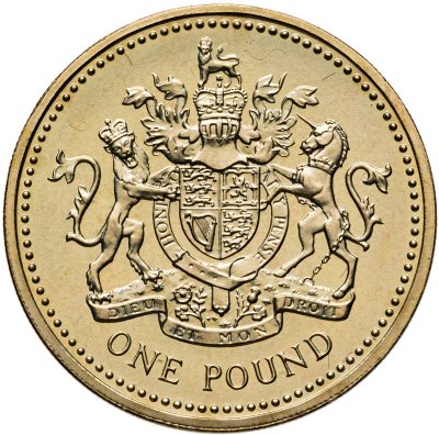 купить Великобритания 1 фунт (pound) 1993