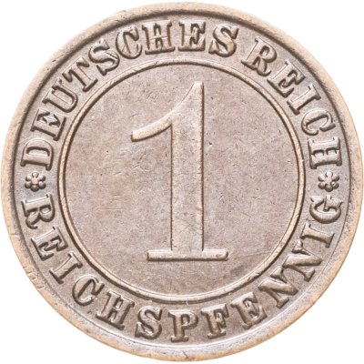 купить Германия 1 пфенниг (рейхспфенниг) 1931, знак монетного двора "A" — Берлин