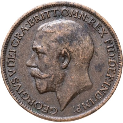 купить Великобритания 1 фартинг (farthing) 1917