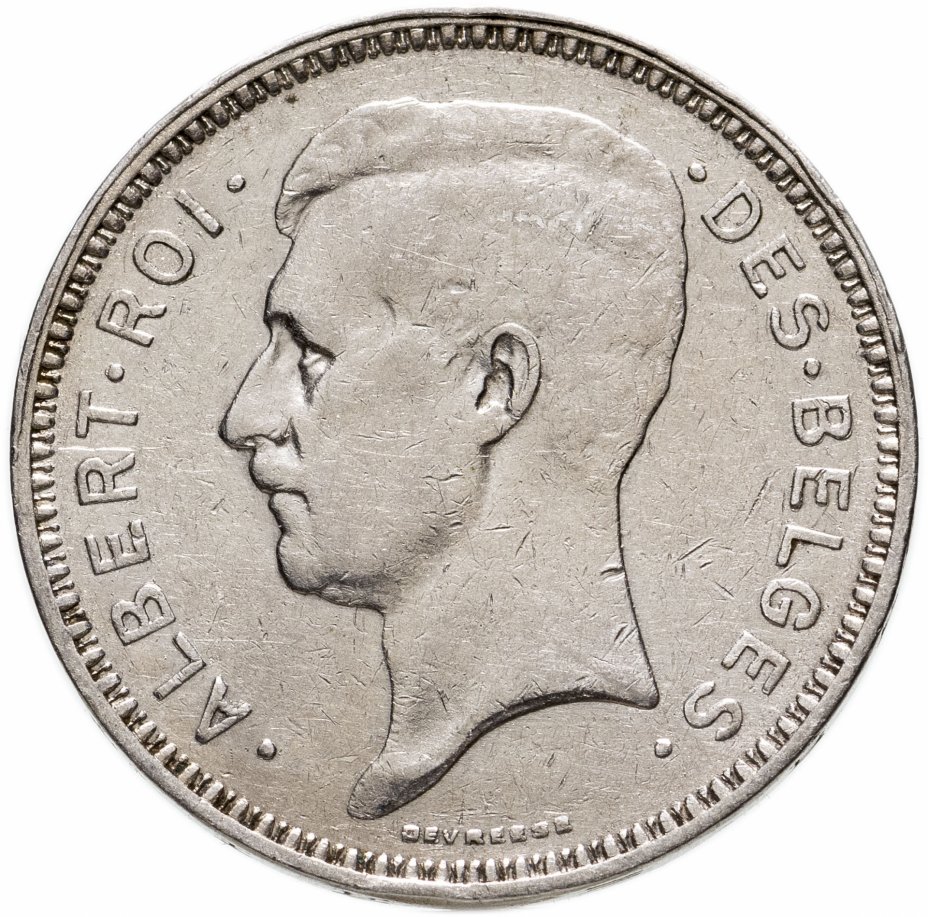 купить Бельгия 20 франков (francs) 1934  (Французский текст)