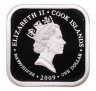 Купить Острова Кука 1 доллар 2009 "75-я годовщина установки коттеджа Кука в Мельбурне" в футляре с сертификатом