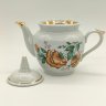 Купить Заварочный чайник с цветочным декором, фарфор, деколь, золочение, Городницкий фарфоровый завод, Россия, 1970-2000 гг.