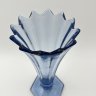 Купить Ваза для цветов голубого оттенка, стекло, пресс, Стеклозавод «Неман», СССР, 1970-1990 гг.