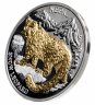 Купить Либерия 10 долларов 2005 Proof "Вымирающие виды животных - Снежный леопард (Барс) Непал"