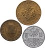 Купить Австрия набор из 3 монет 10, 50 грошей и 1 шиллинг 1965-1985