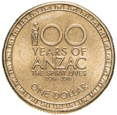 купить Австралия 1 доллар (dollar) 2016 "100 лет АНЗАК"