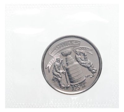 купить Канада 25 центов 2017 "125 лет Кубку Стенли" в запайке