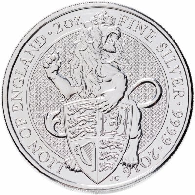 купить Великобритания 5 фунтов (pounds) 2016 "Звери королевы - Лев Англии"