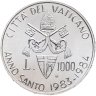 Купить Ватикан 1000 лир 1983-1984