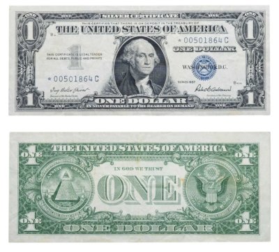 купить США 1 доллар 1957 года (Pick 419) *-серия замещения