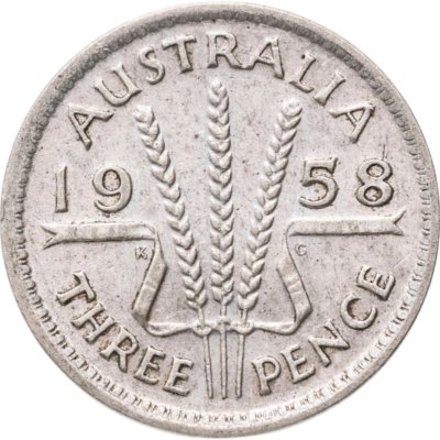 купить Австралия 3 пенса (pence) 1958