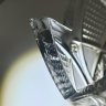 Купить Ваза для цветов с резным геометрическим декором, хрусталь, алмазная грань, СССР, 1970-1990 гг.