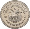 Купить Либерия 5 долларов (dollars) 2001 "Высадка в Нормандии"