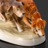 Купить Статуэтка "Охотничьи собаки", фарфор, аэрография, Royal Dux, Чехословакия, 1930-1945 гг.