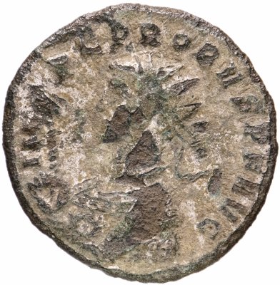Купить Римская Империя, Проб, 276-282 гг, антониниан (реверс: Геркулес стоит влево, в руках оливковая ветвь, палица и львиная шкура)