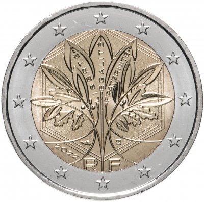 купить Франция 2 евро 2022 обычная