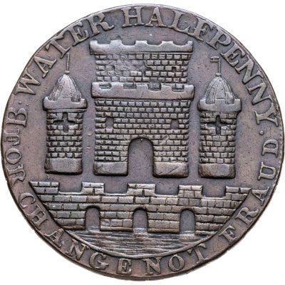 купить Великобритания (Бриджуотер, графство Сомерсет), платежный токен ателье Дж. Голлуэя и Сыновья номиналом 1/2 пенни 1794 г.