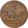Купить Австрия  1/4 крейцера 1816, знак монетного двора "B" - Кремница