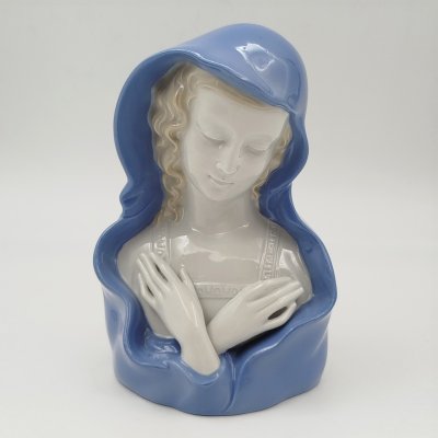 купить Статуэтка "Дева Мария" ("Молящаяся"), фарфор, VEB Porzellanfiguren Lippelsdorf (Липпельсдорф), Германия, 1950-1980 гг.