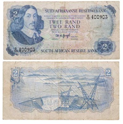 купить ЮАР 2 ранда 1974 год Pick 117 ВЗ-Антилопа