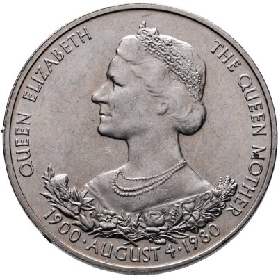 купить Гернси 25 пенсов (pence) 1980 80 лет Королеве-матери