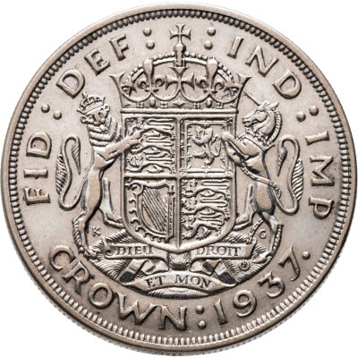 купить Великобритания 1 крона (crown) 1937 "Коронация Короля Георга VI"