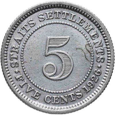 купить Стрейтс Сетлментс 5 центов (cents) 1926