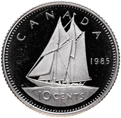 купить Канада 10 центов (cents) 1985