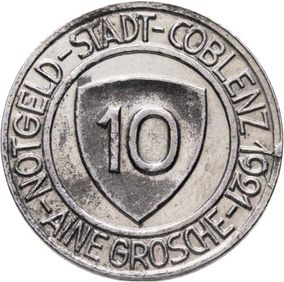 купить Германия "Кобленц" 10 пфеннигов 1921 нотгельд