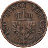 Купить Германия, Пруссия 3 пфеннига 1870, знак монетного двора: "C" - Франкфурт-на-Майне