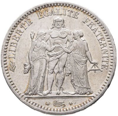 купить Франция 5 франков 1848