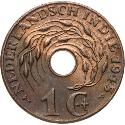 купить Голландская Ост-Индия 1 цент (cent) 1945 P (Индонезия, колония Нидерландов)