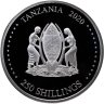 Купить Танзания 250 шиллингов 2020 "Год крысы" в футляре с сертификатом