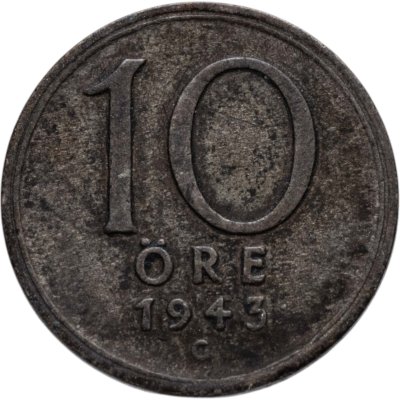 купить Швеция 10 эре (ore) 1943