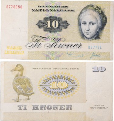 купить Дания 10 крон 1972