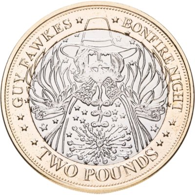 купить Гернси 2 фунта 2025 "Необычные британские традиции - Ночь костров Гая Фокса"