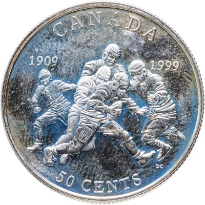 купить Канада 50 центов (cents) 1999 Канадский спорт - 90 лет Кубку Грея