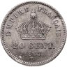 Купить Франция 20 сантимов (centimes) 1867, знак монетного двора: "BB" - Страсбург
