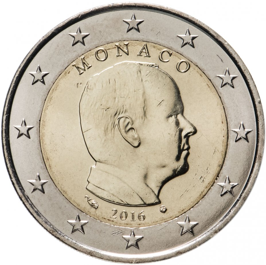 купить Монако 2 евро 2016 Обычная