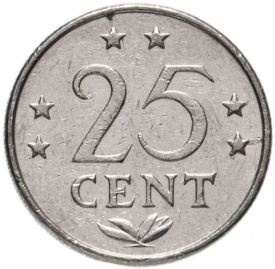 купить Нидерландские Антильские острова 25 центов (cents) 1970-1985, случайная дата