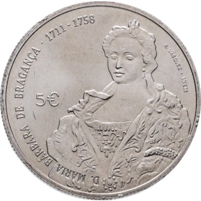 купить Португалия 5 евро (euro) 2017 Барбара Браганса