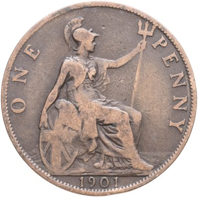 купить Великобритания 1 пенни (penny) 1901