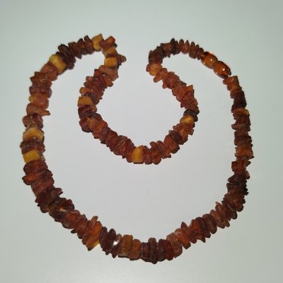 купить Бусы винтажные с бусинами различных форм, янтарь, СССР, 1960-1990 гг.