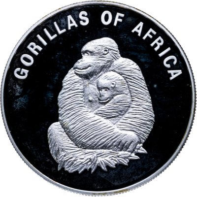 купить Уганда 1000 шиллингов (shillings) 2003 "Горилла с детёнышем"
