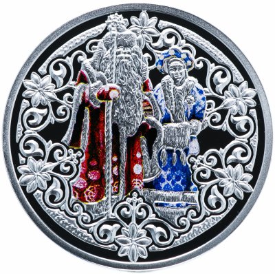 купить Ниуэ 1 доллар 2009 "Новый год - Дед Мороз и Снегурочка"