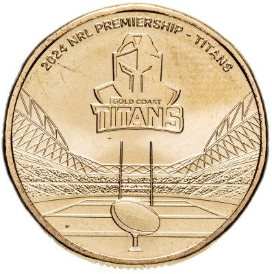 купить Австралия 1 доллар 2024 "Национальная лига регби - Титаны Голд-Коста"